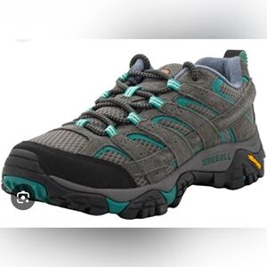 Merrell Women's Moab 2 Vent Hiking Shoe Granite/Aqua Size 9.5